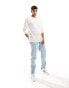 New Look long sleeved plain t-shirt in white