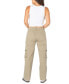 ფოტო #2 პროდუქტის Juniors' Wide-Leg Zippered Cargo Jeans