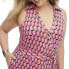 Фото #2 товара Women's Collared Sleeveless Pink Modern Geo Jumpsuit - DVF