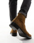 AllSaints Booker suede boots in tan