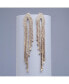 ფოტო #2 პროდუქტის Women's Silver Bling Cluster Drop Earrings