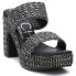 Фото #2 товара BEACH by Matisse Gem Platform Block Heels Womens Black Dress Sandals GEM-997