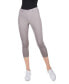 Women's Chino Capri-Length Cotton Blend Leggings Steeple Gray, L/XL - фото #2