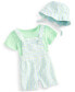 Фото #1 товара Baby Boys Palm Springs T-Shirt, Shortall & Hat, Created for Macy's