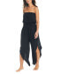 Фото #1 товара Women's Bandeau-Neck Asymmetrical Jumpsuit, Created for Macy's