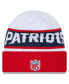 Фото #2 товара Men's White, Red New England Patriots 2023 Sideline Tech Cuffed Knit Hat
