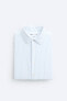 Фото #7 товара Рубашка из эластичной ткани в полоску ZARA
