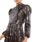 ფოტო #3 პროდუქტის Women's Women's Long Sleeve Tea Length Dress