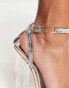 Фото #6 товара Public Desire Onyx heeled sandals in silver