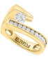 ფოტო #1 პროდუქტის EFFY® Diamond Abstract Channel-Set Statement Ring (3/4 ct. t.w.) in 14k Gold