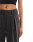 Фото #6 товара Vero Moda jersey comfort wide leg trouser co-ord in dark grey