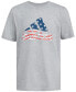 ფოტო #5 პროდუქტის Big Boys Short-Sleeve USA Heather Graphic T-Shirt