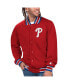 Фото #1 товара Куртка мужская Starter красная Philadelphia Phillies Secret Weapon Full-Snap