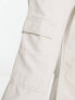 River Island straight cargo trouser in ecru