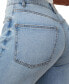 ფოტო #3 პროდუქტის Women's Curvy Stretch Straight Jeans