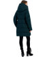ფოტო #2 პროდუქტის Women's Oversized-Collar Hooded Puffer Coat