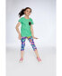 Girl Capri Legging Printed Colorful Butterflies - Toddler|Child