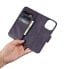 Фото #13 товара Чехол для смартфона ICARER iPhone 14 Pro премиум кожаный с карманом фиолетовый