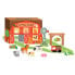 PETIT COLLAGE Little Farm Wind-Up And Go Playset