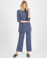 ფოტო #5 პროდუქტის Women's Printed Wide-Leg Knit Pants, Created for Macy's