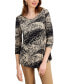 ფოტო #1 პროდუქტის Women's Printed Knit 3/4-Sleeve Top, Created for Macy's