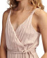 ფოტო #4 პროდუქტის Women's Pleated Satin Jumpsuit