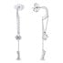 Stylish long chain earrings EA628W