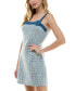 ფოტო #3 პროდუქტის Juniors' Sequin Boucle Sleeveless Sheath Dress