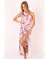 ფოტო #3 პროდუქტის Womens Amelia Halterneck Maxi Dress