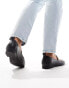 New Look elastic toe mary jane shoe in black