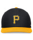 ფოტო #3 პროდუქტის Men's Black/Gold Pittsburgh Pirates Evergreen Two-Tone Snapback Hat