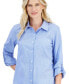 Фото #3 товара Блузка из рубчатого хлопка с длинным рукавом Nautica Jeans Newport с полосками для женщин