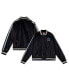 Фото #1 товара Свитшот женский Mitchell & Ness черный Сатиновая куртка с кнопками Dallas Cowboys