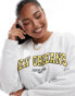 Фото #3 товара ASOS DESIGN Curve oversized sweat with new orleans graphic in ice marl