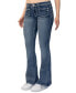 ფოტო #1 პროდუქტის Juniors' Heavy-Stitch Flare-Leg Jeans