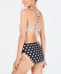 Фото #2 товара Hula 259371 Women Honey Polka-Dotted Cutout One-Piece Swimsuit Size Large