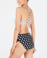 Фото #2 товара Hula 259371 Women Honey Polka-Dotted Cutout One-Piece Swimsuit Size Large