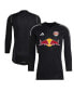 Фото #1 товара Men's Black New York Red Bulls 2023 Goalkeeper Long Sleeve Replica Jersey