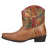 Фото #3 товара Roper Dusty Tooled Inlay Snip Toe Cowboy Booties Womens Size 11 M Casual Boots 0