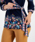 Фото #3 товара Women's Printed Faux-Wrap Top, Created for Macy's