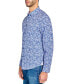 ფოტო #3 პროდუქტის Men's Non-Iron Performance Stretch Moisture-Wicking Mini-Floral Button-Down Shirt