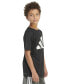 Big Boys Short Sleeve Pebble Camo Logo Polyester T-Shirt