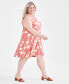 Фото #3 товара Plus Size Printed Flip-Flop Dress, Created for Macy's