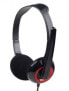 Фото #6 товара Gembird MHS-002 - Headset - Head-band - Calls & Music - Black - Red - Binaural - Wired