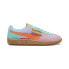 Фото #1 товара Puma Mapf1 Palermo X Mdj Lace Up Mens Blue, Orange, Purple Sneakers Casual Shoe