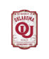 Фото #1 товара Oklahoma Sooners 11" x 17" College Vault Vintage-Inspired Wood Sign