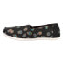 Фото #3 товара TOMS Alpargata Graphic Slip On Womens Black Flats Casual 10016074T