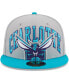 Фото #4 товара Men's Gray, Teal Charlotte Hornets Tip-Off Two-Tone 59FIFTY Fitted Hat