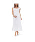 ფოტო #1 პროდუქტის Hail Spot Smocked Dress White