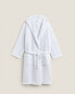 Фото #3 товара Cotton waffle-texture bathrobe